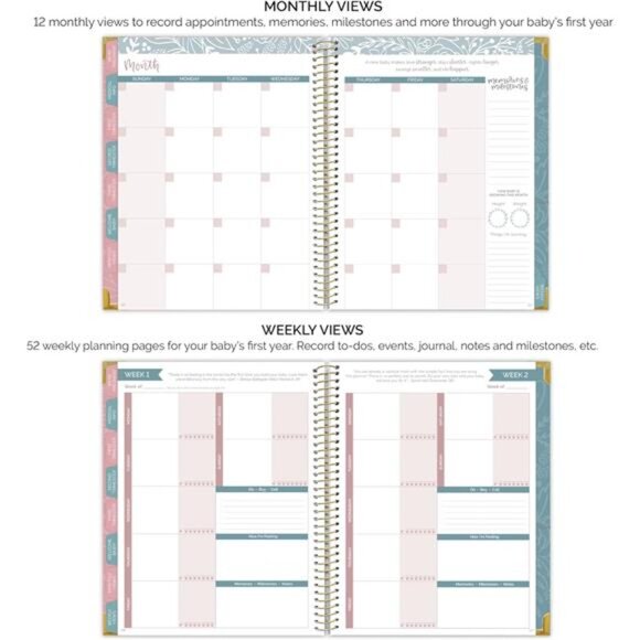 Daily planners New Pregnancy and Baby's First Year Calendar Planner & Keepsake - Picture 6 of 7